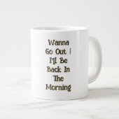 Tomcat、写真と名前のカスタマイズ可能なおもしろい文字 ジャンボコーヒーマグカップ (正面右)