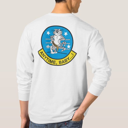 「Tomcat Anytime、ベビー...!」 Tシャツ (裏面)