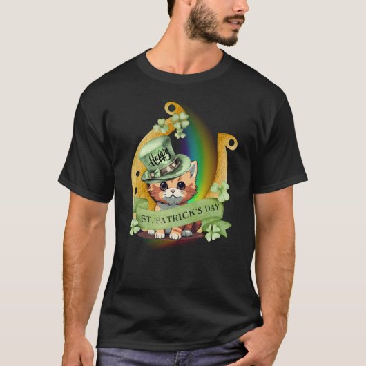 Tomcat Happy St. Patrick's Day Tシャツ (正面)
