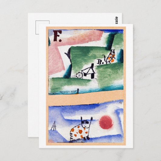 Tomcat's Turf, Paul Klee ポストカード (正面/裏面)