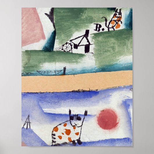 Tomcat's Turf : Paul Klee 1919 ポスター (正面)