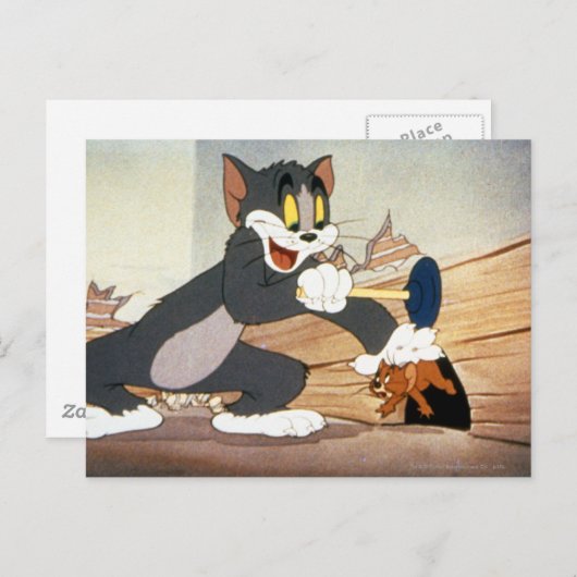 Tome And Jerry Plunger ポストカード (正面/裏面)