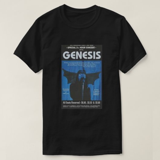 Tomes Essential Genesis Band Albumの注意 Tシャツ (デザイン正面)