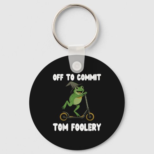 Tomfairery Tee Frog Toad Weirdcore Cをコミットするオフ キーホルダー (正面)