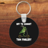 Tomfairery Tee Frog Toad Weirdcore Cをコミットするオフ キーホルダー (正面)