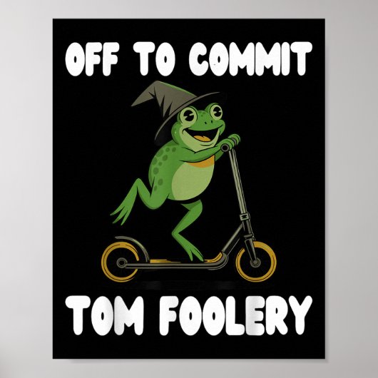 Tomfairery Tee Frog Toad Weirdcore Cをコミットするオフ ポスター (正面)