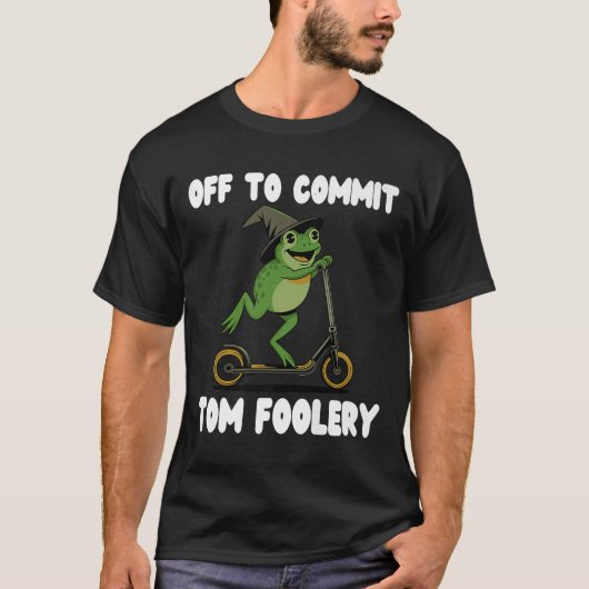 Tomfairery Tee Frog Toad Weirdcore Cをコミットするオフ Tシャツ (正面)