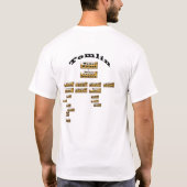 TomlinのいとこのReuinionのTシャツ Tシャツ (裏面)