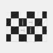 TOMMY名カスタム子供部屋子ユニセックス名の表示 フリースブランケット (正面(横))