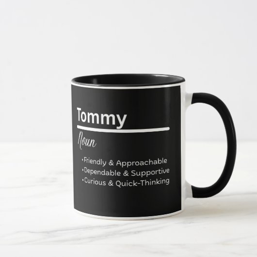Tommy Boy Name Definition Personalized Mug マグカップ (右)