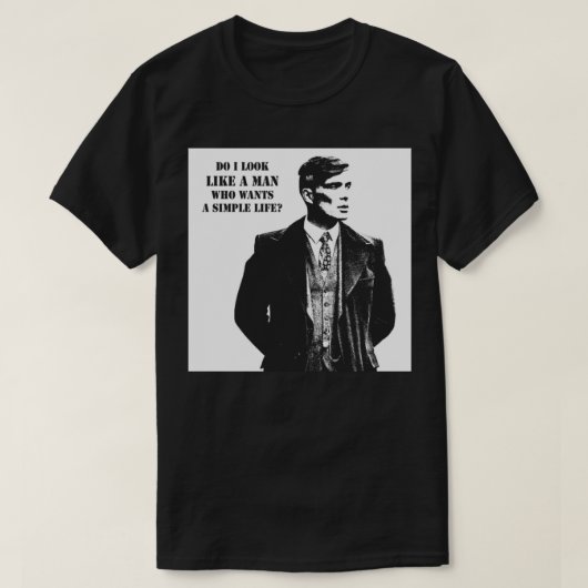 Tommy Shelby Canvas Print Tシャツ (デザイン正面)
