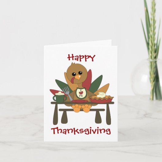 Tommy Turkey Loves Pie シーズンカード (正面)