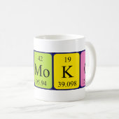 Tomoko定期テーブル名mug コーヒーマグカップ (正面右)