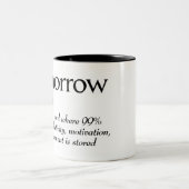 TOMORROWの辞書定義 ツートーンマグカップ (中央)