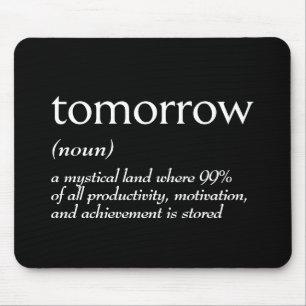 TOMORROWの辞書定義 マウスパッド
