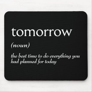 TOMORROWの辞書定義 マウスパッド
