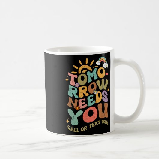 Tomorrow Needs You 988 全国自殺予防 コーヒーマグカップ (右)