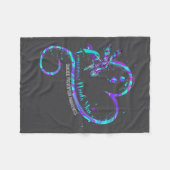 Tomorrow Needs You Suicide Prevention Awareness Dr フリースブランケット (正面(横))