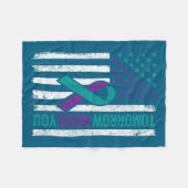 Tomorrow Needs You Suicide Prevention Awareness Me フリースブランケット (正面(横))