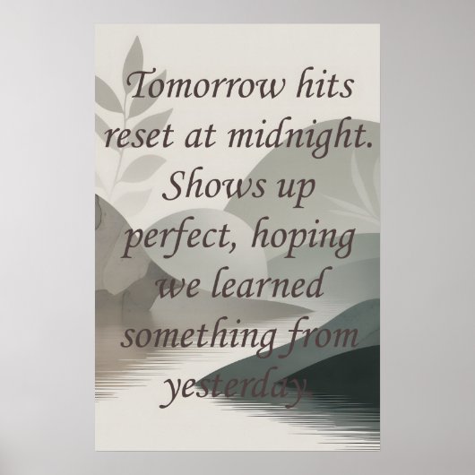 Tomorrows ポスター (正面)