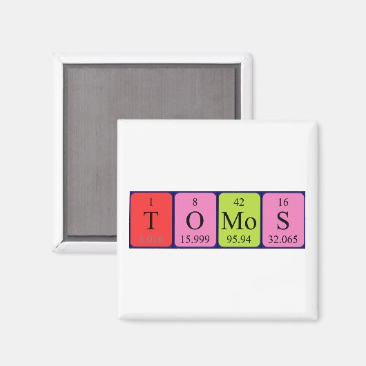 Tomos周期表名磁石 マグネット (正面/裏面)