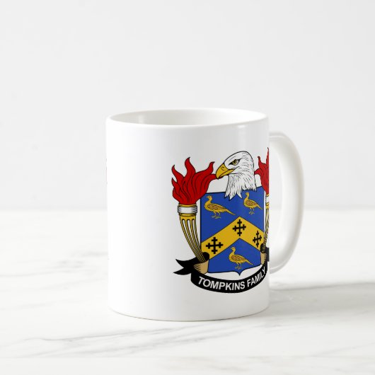 Tompkinsの家紋 コーヒーマグカップ (正面右)
