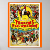 Tompkins' WILD WEST – ポスター (正面)