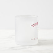 Toms川- Barnegatの灯台 フロストグラスマグカップ (中央)