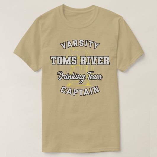 Toms River Drink Team Captain New Jersey Beer L Tシャツ (デザイン正面)