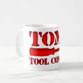Tom's Tool Companyの コーヒーマグカップ (正面左)