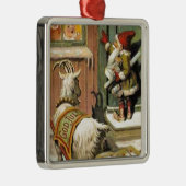 Tomte Nisse、別名サンタクロース メタルオーナメント (右)