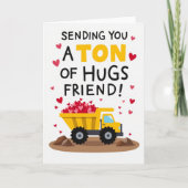 Ton Of Hugs For A Friend Card カード (正面)