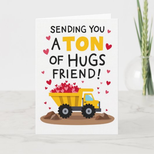 Ton Of Hugs For A Friend Card カード (正面)