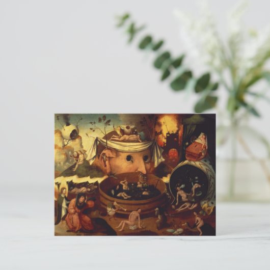Tondal's Vision by Hieronymous Bosch ポストカード (スタンド正面)