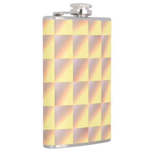 Tone-on-tone squares. フラスク (右)