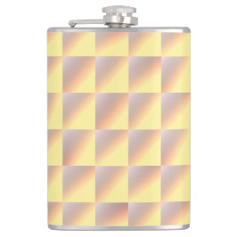 Tone-on-tone squares. フラスク