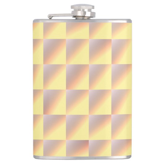 Tone-on-tone squares. フラスク (正面)