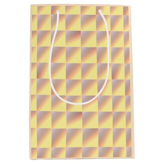 Tone-on-tone Squares. ミディアムペーパーバッグ (正面)