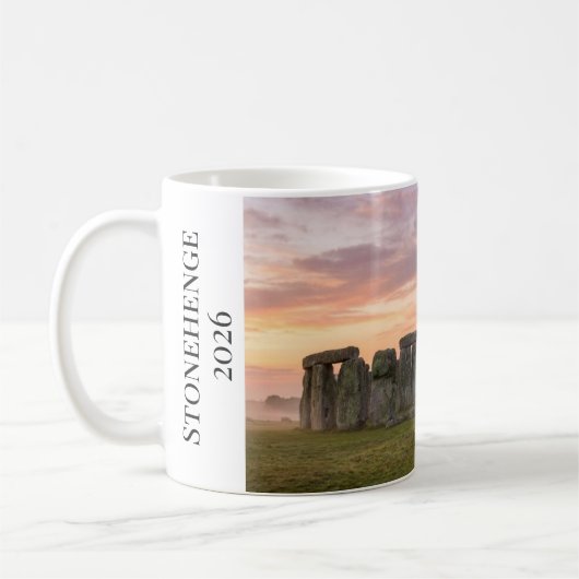 tonehenge England Ancient Stone Circle コーヒーマグカップ (左)