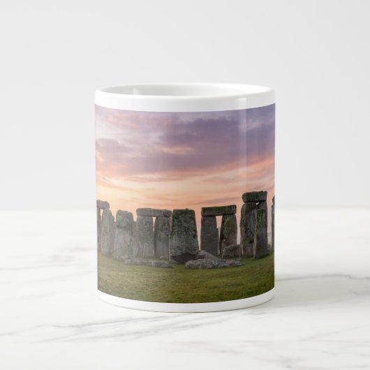 tonehenge England Ancient Stone Circle ジャンボコーヒーマグカップ (正面)