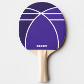 Tones of Blue Personalized Ping Pong Paddle 卓球ラケット (裏面)