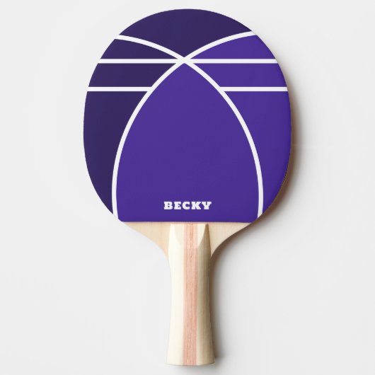 Tones of Blue Personalized Ping Pong Paddle 卓球ラケット (正面)