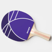 Tones of Blue Personalized Ping Pong Paddle 卓球ラケット (横)