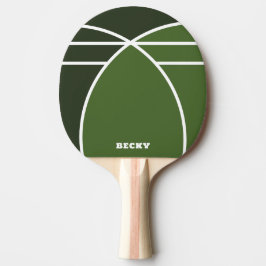 Tones of Green Personalized Ping Pong Paddle 卓球ラケット