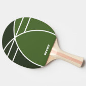 Tones of Green Personalized Ping Pong Paddle 卓球ラケット (横)
