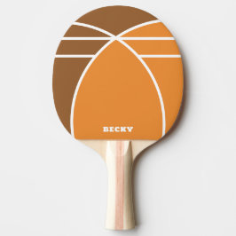 Tones of Orange Personalized Ping Pong Paddle 卓球ラケット