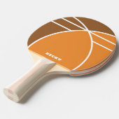 Tones of Orange Personalized Ping Pong Paddle 卓球ラケット (正面アングル)