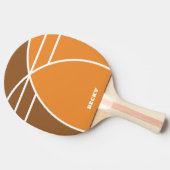 Tones of Orange Personalized Ping Pong Paddle 卓球ラケット (横)