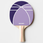 Tones of Purple Personalized Ping Pong Paddle 卓球ラケット (裏面)