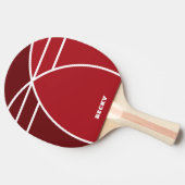 Tones of Red Personalized Ping Pong Paddle 卓球ラケット (横)